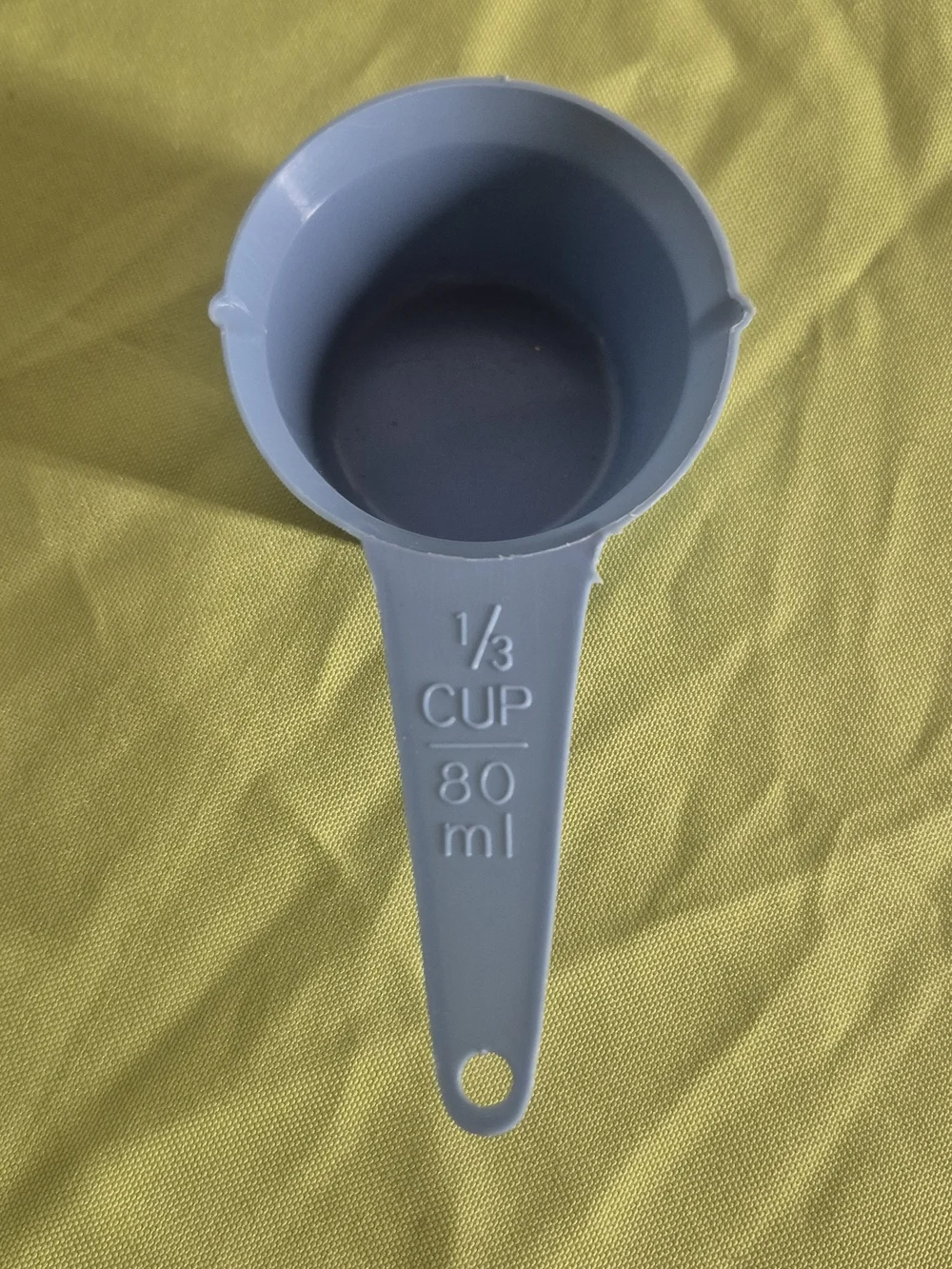 Blue 1/3 Cup (80 ml) Plastic Measuring Scoop